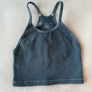 Free People Happiness Runs Crop Tank size xs/s washed blue